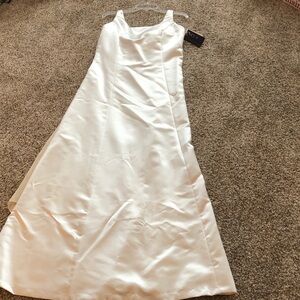 Evan Picone Ivory Satin Wedding Dress